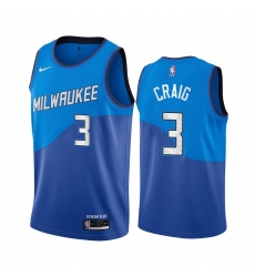 Men Nike Milwaukee Bucks 3 Torrey Craig Blue NBA Swingman 2020 21 City Edition Jersey Men Nike Milwaukee Bucks 3 Torrey Craig Blue NBA Swingman 2020 21 City Edition Jersey
