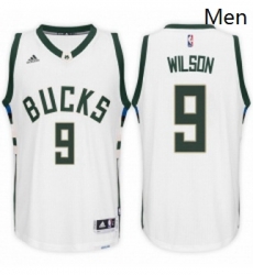 Milwaukee Bucks 9 D J Wilson Home White New Swingman Stitched NBA Jersey Milwaukee Bucks 9 D J Wilson Home White New Swingman Stitched NBA Jersey