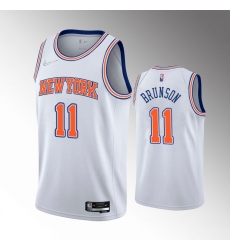 Men New York Knicks 2021 22 Jalen Brunson #11 Association Edition Black Jersey Men New York Knicks 2021 22 Jalen Brunson #11 Association Edition Black Jersey