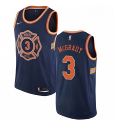 Mens Nike New York Knicks 3 Tracy McGrady Swingman Navy Blue NBA Jersey City Edition Mens Nike New York Knicks 3 Tracy McGrady Swingman Navy Blue NBA Jersey City Edition