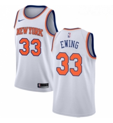 Mens Nike New York Knicks 33 Patrick Ewing Swingman White NBA Jersey Association Edition Mens Nike New York Knicks 33 Patrick Ewing Swingman White NBA Jersey Association Edition