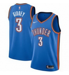 Men Nike Oklahoma City Thunder 3 Josh Giddey Blue Jersey Men Nike Oklahoma City Thunder 3 Josh Giddey Blue Jersey