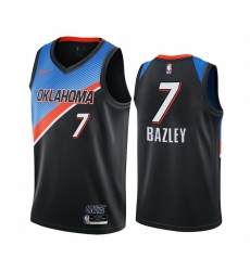 Men Nike Oklahoma City Thunder 7 Darius Bazley Black NBA Swingman 2020 21 City Edition Jersey Men Nike Oklahoma City Thunder 7 Darius Bazley Black NBA Swingman 2020 21 City Edition Jersey