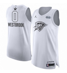 Mens Nike Jordan Oklahoma City Thunder 0 Russell Westbrook Authentic White 2018 All Star Game NBA Jersey Mens Nike Jordan Oklahoma City Thunder 0 Russell Westbrook Authentic White 2018 All Star Game NBA Jersey