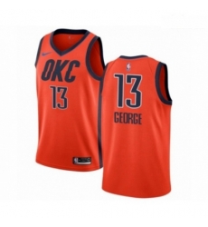 Mens Nike Oklahoma City Thunder 13 Paul George Orange Swingman Jersey Earned Edition Mens Nike Oklahoma City Thunder 13 Paul George Orange Swingman Jersey Earned Edition