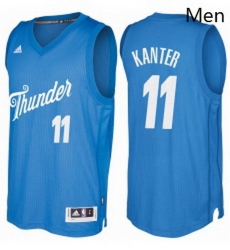 Mens Oklahoma City Thunder 11 Enes Kanter Blue 2016 2017 Christmas Day NBA Swingman Jersey Mens Oklahoma City Thunder 11 Enes Kanter Blue 2016 2017 Christmas Day NBA Swingman Jersey