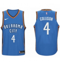 Nike NBA Oklahoma City Thunder 4 Nick Collison Jersey 2017 18 New Season Blue Jersey Nike NBA Oklahoma City Thunder 4 Nick Collison Jersey 2017 18 New Season Blue Jersey