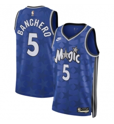 Men Orlando Magic 5 Paolo Banchero Blue 2023 24 Classic Edition Stitched Basketball Jersey Men Orlando Magic 5 Paolo Banchero Blue 2023 24 Classic Edition Stitched Basketball Jersey