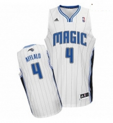 Mens Adidas Orlando Magic 4 Arron Afflalo Swingman White Home NBA Jersey Mens Adidas Orlando Magic 4 Arron Afflalo Swingman White Home NBA Jersey
