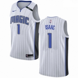 Mens Nike Orlando Magic 1 Jonathan Isaac Swingman NBA Jersey Association Edition