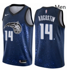 Mens Nike Orlando Magic 14 DJ Augustin Authentic Blue NBA Jersey City Edition Mens Nike Orlando Magic 14 DJ Augustin Authentic Blue NBA Jersey City Edition