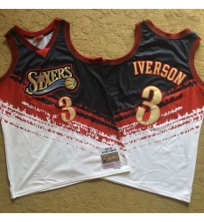 76ers 3 Allen Iverson Multi Color 1997 98 Hardwood Classics Independent Swingman Jersey 76ers 3 Allen Iverson Multi Color 1997 98 Hardwood Classics Independent Swingman Jersey