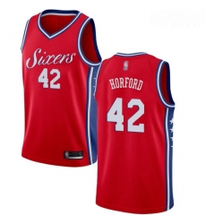 76ers #42 Al Horford Red Basketball Swingman Statement Edition Jersey 76ers #42 Al Horford Red Basketball Swingman Statement Edition Jersey
