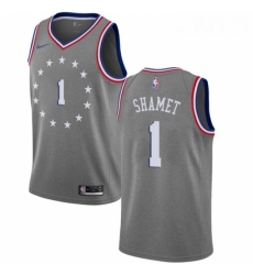 Mens Nike Philadelphia 76ers 1 Landry Shamet Swingman Gray NBA Jersey City Edition Mens Nike Philadelphia 76ers 1 Landry Shamet Swingman Gray NBA Jersey City Edition