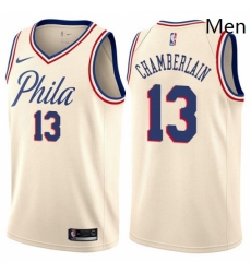 Mens Nike Philadelphia 76ers 13 Wilt Chamberlain Swingman Cream NBA Jersey City Edition Mens Nike Philadelphia 76ers 13 Wilt Chamberlain Swingman Cream NBA Jersey City Edition