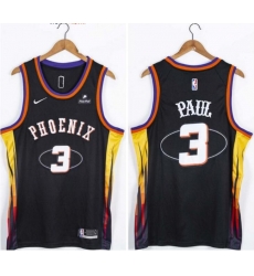 Men Suns 3 Chris Paul Black Nike Swingman Jersey Men Suns 3 Chris Paul Black Nike Swingman Jersey