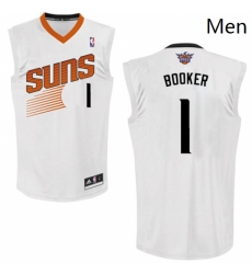 Mens Adidas Phoenix Suns 1 Devin Booker Swingman White Home NBA Jersey Mens Adidas Phoenix Suns 1 Devin Booker Swingman White Home NBA Jersey