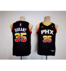 Youth Phoenix Suns 35 Kevin Durant Black 2022 23 Statement Edition Stitched Basketball Jersey Youth Phoenix Suns 35 Kevin Durant Black 2022 23 Statement Edition Stitched Basketball Jersey
