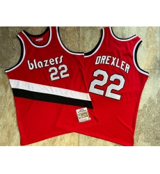 Blazers 22 Clyde Drexler Red 1983 84 Hardwood Classics Swingman Jersey Blazers 22 Clyde Drexler Red 1983 84 Hardwood Classics Swingman Jersey
