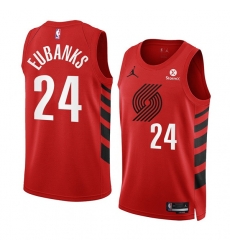 Men Portland Trail Blazers 24 Drew Eubanks 2022 23 Red Statement Edition Swingman Stitched Basketball Jersey Men Portland Trail Blazers 24 Drew Eubanks 2022 23 Red Statement Edition Swingman Stitched Basketball Jersey