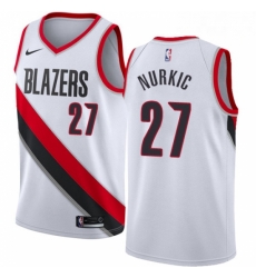 Mens Nike Portland Trail Blazers 27 Jusuf Nurkic Authentic White Home NBA Jersey Association Edition Mens Nike Portland Trail Blazers 27 Jusuf Nurkic Authentic White Home NBA Jersey Association Edition
