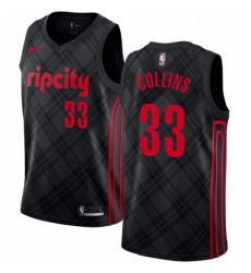 Mens Nike Portland Trail Blazers 33 Zach Collins Authentic Black NBA Jersey City Edition Mens Nike Portland Trail Blazers 33 Zach Collins Authentic Black NBA Jersey City Edition