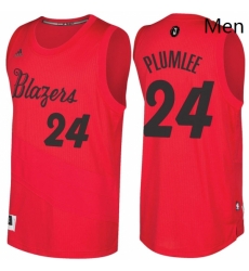 Mens Portland Trail Blazers 24 Mason Plumlee Red 2016 2017 Christmas Day NBA Swingman Jersey Mens Portland Trail Blazers 24 Mason Plumlee Red 2016 2017 Christmas Day NBA Swingman Jersey
