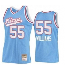 Men Sacramento Kings 55 Jason Williams M&N Hardwood Classic Light Blue Jersey Men Sacramento Kings 55 Jason Williams M&N Hardwood Classic Light Blue Jersey