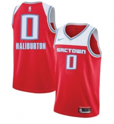 Men Sacramento Kings Tyrese Haliburton #0 Red White NBA Jersey Men Sacramento Kings Tyrese Haliburton #0 Red White NBA Jersey