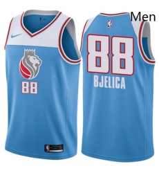 Mens Nike Sacramento Kings 88 Nemanja Bjelica Swingman Blue NBA Jersey City Edition Mens Nike Sacramento Kings 88 Nemanja Bjelica Swingman Blue NBA Jersey City Edition