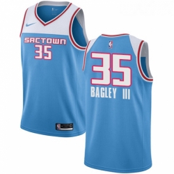 Womens Nike Sacramento Kings 35 Marvin Bagley III Swingman Blue NBA Jersey 2018 19 City Edition 
