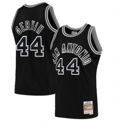 Men San Antonio Spurs 44 George Gervin Black 1977 78 Hardwood Classics Swingman Stitched Jersey Men San Antonio Spurs 44 George Gervin Black 1977 78 Hardwood Classics Swingman Stitched Jersey