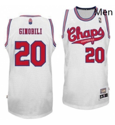 Mens Adidas San Antonio Spurs 20 Manu Ginobili Authentic White Latin Nights NBA Jersey Mens Adidas San Antonio Spurs 20 Manu Ginobili Authentic White Latin Nights NBA Jersey