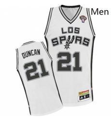 Mens Adidas San Antonio Spurs 21 Tim Duncan Authentic White ABA Hardwood Classic NBA Jersey Mens Adidas San Antonio Spurs 21 Tim Duncan Authentic White ABA Hardwood Classic NBA Jersey