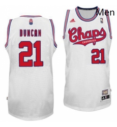 Mens Adidas San Antonio Spurs 21 Tim Duncan Swingman White Latin Nights NBA Jersey Mens Adidas San Antonio Spurs 21 Tim Duncan Swingman White Latin Nights NBA Jersey
