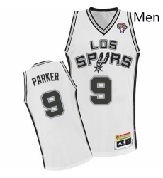 Mens Adidas San Antonio Spurs 9 Tony Parker Authentic White Latin Nights NBA Jersey Mens Adidas San Antonio Spurs 9 Tony Parker Authentic White Latin Nights NBA Jersey