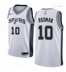 Mens Nike San Antonio Spurs 10 Dennis Rodman Authentic White Home NBA Jersey Association Edition Mens Nike San Antonio Spurs 10 Dennis Rodman Authentic White Home NBA Jersey Association Edition
