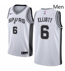 Mens Nike San Antonio Spurs 6 Sean Elliott Swingman White Home NBA Jersey Association Edition Mens Nike San Antonio Spurs 6 Sean Elliott Swingman White Home NBA Jersey Association Edition