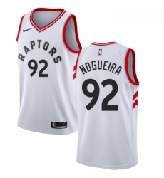 Mens Nike Toronto Raptors 92 Lucas Nogueira Authentic White NBA Jersey Association Edition Mens Nike Toronto Raptors 92 Lucas Nogueira Authentic White NBA Jersey Association Edition