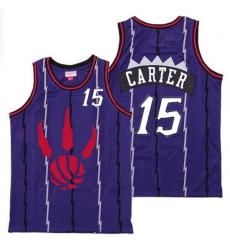 Raptors 15 Vince Carter Purple Throwback Jerseys