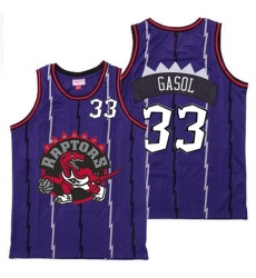 Raptors 33 Marc Gasol Purple Big Gray Red Logo Retro Jersey Raptors 33 Marc Gasol Purple Big Gray Red Logo Retro Jersey