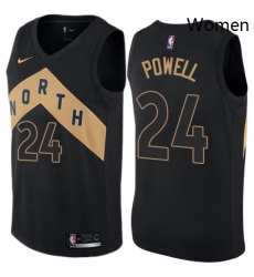 Womens Nike Toronto Raptors 24 Norman Powell Swingman Black NBA Jersey City Edition Womens Nike Toronto Raptors 24 Norman Powell Swingman Black NBA Jersey City Edition