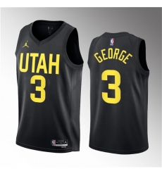 Men Utah Jazz 3 Keyonte George Black 2023 Draft Statement Edition Stitched Basketball Jersey Men Utah Jazz 3 Keyonte George Black 2023 Draft Statement Edition Stitched Basketball Jersey