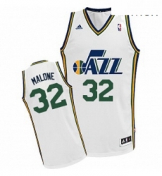 Mens Adidas Utah Jazz 32 Karl Malone Swingman White Home NBA Jersey Mens Adidas Utah Jazz 32 Karl Malone Swingman White Home NBA Jersey