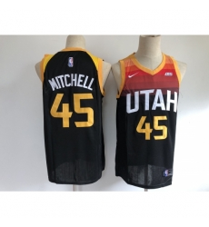 Men's Utah Jazz #45 Donovan Mitchell Nike Black City Player Jersey Men's Utah Jazz #45 Donovan Mitchell Nike Black City Player Jersey
