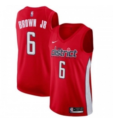 Men Nike Washington Wizards 6 Troy Brown Jr Red NBA Swingman Earned Edition Jersey Men Nike Washington Wizards 6 Troy Brown Jr Red NBA Swingman Earned Edition Jersey