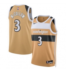 Men Washington Wizards 3 CJ McCollum Gold 2025 26 City Edition Stitched Basketball Jersey Men Washington Wizards 3 CJ McCollum Gold 2025 26 City Edition Stitched Basketball Jersey