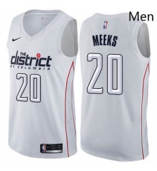 Mens Nike Washington Wizards 20 Jodie Meeks Swingman White NBA Jersey City Edition Mens Nike Washington Wizards 20 Jodie Meeks Swingman White NBA Jersey City Edition