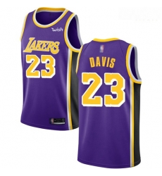 Lakers #23 Anthony Davis Purple Basketball Swingman Statement Edition Jersey Lakers #23 Anthony Davis Purple Basketball Swingman Statement Edition Jersey