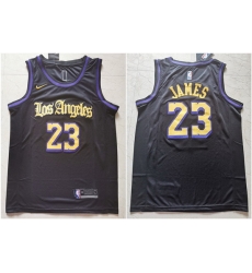 Lakers 23 Lebron James Black City Edition Nike Swingman Jersey Lakers 23 Lebron James Black City Edition Nike Swingman Jersey